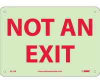 R/P SIGN 10x14 R/W NOT AN EXIT