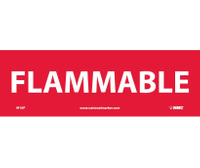 P/S SIGN 4"x12" FLAMMABLE