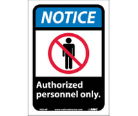 SIGN adh 7x10 N AUTHORIZED PERSO