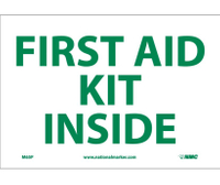 SIGN adh 10x7 FIRST AID KIT INSI