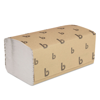 boardwalk BWK6212 Single-Fold Paper Towel, 9 in L, 9-1/2 in W, 1-Ply