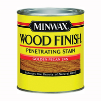 Minwax Wood Finish 224504444 Wood Stain, Golden Pecan, Liquid, 0.5 pt, Can