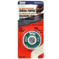 Oatey 53015 Acid Core Wire Solder, 1/4 lb Carded, Solid, Silver, 360 to 460 deg F Melting Point