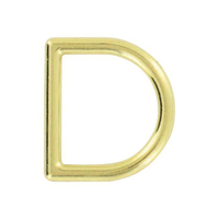 1" BRASS PLATED DEE RING