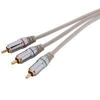 Zenith VC3012COMPON Video Cable, Silver Sheath, 12 ft L