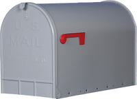 Solar Group ST200000 Jumbo Size Steel Rural Mailbox, Gray