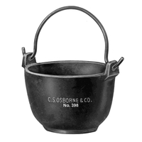 CS OSBORNE 398-4 Soldering Pot, 8.5 lb Capacity, Cast Iron