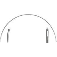 CS OSBORNE 501 3 Curved Point Needle, 0.064 in Dia, 3 in L, Steel
