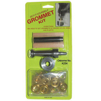 CS OSBORNE K234-0 Grommet Kit, Brass, Specifications: 1/4 in Hole Dia