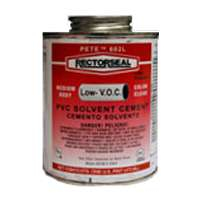 Rectorseal 55922 1/4 Pint 602L Medium Body Low Voc Pvc Solvent Cement