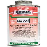 Rectorseal 55926 Pint 602L Medium Body Low Voc PVC Solvent Cement