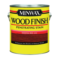 Minwax Wood Finish 710430000 Wood Stain, Sedona Red, Liquid, 1 gal, Can