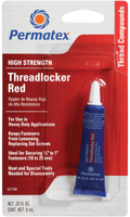 Permatex 209741 Threadlocker Sealant, 6 mL Tube, Red