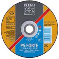 PFERD Universal Line PSF 61007 Grinding Wheel, 9 in Dia, 1/4 in Thick, 5/8-11 Arbor, 24 Grit, Coarse