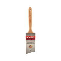 WOOSTER 4174-2-1/2 Paint Brush, 2-1/2 in W, 2-15/16 in L Bristle, Nylon/Polyester Bristle