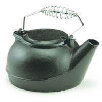 3-Quart Black Cast Iron Tea Kettle