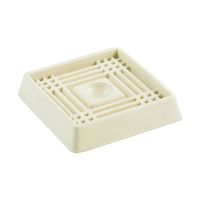CASTER CUP 2" SQUARE OFF-WHITE