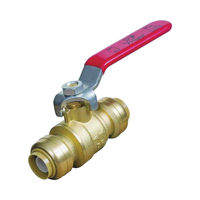 SharkBite 22222-0000LFA Ball Valve, 1/2 x 1/2 in Connection, Slip, 200 psi Pressure, Manual Actuator