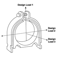 STRUT CUSHION CLAMP 4-1/8"OD