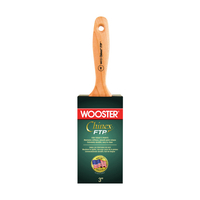 WOOSTER 4413-3 Paint Brush, 3 in W, 3-3/16 in L Bristle, Synthetic Fabric Bristle, Varnish Handle