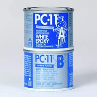 PROTECTIVE COATING PC-11 Marine-Grade PC-11 1LB. Epoxy Adhesive, White, Paste, 1 lb Jar