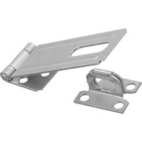 National Hardware V30 Series N102-384 Safety Hasp, 4-1/2 in L, 1-1/2 in W, Steel, Zinc