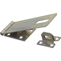 National Hardware V30 Series N102-459 Safety Hasp, 6 in L, 1-3/4 in W, Steel, Zinc