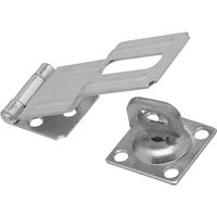 National Hardware V32 Series N102-921 Safety Hasp, 4-1/2 in L, 1-1/2 in W, Steel, Zinc