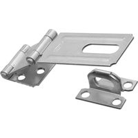 National Hardware V34 Series N103-259 Doulbe Safety Hasp, 3-1/4 x 1-1/2 in, Zinc, Non-Swivel Staple
