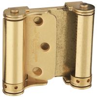 National V127 N115-303 Spring Hinge, Doulbe Action, Brass, Removable Pin
