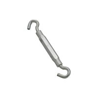 National 2174BC Series N222-018 Turnbuckle, 5/16-18 in Thread, Hook, Hook, 9 in L Take-Up