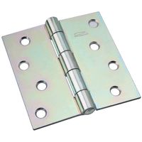 National 505 Series N140-723 Non-Removable Pin Utility Hinge, 4 in, Zinc Plated