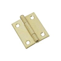 National 508 Series N141-879 Narrow Hinge with Removable Pin, 2 in, Steel, Brass