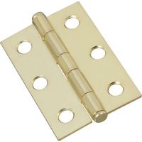 National Hardware V529 Series N146-753 Cabinet Hinge, 2-1/2 in, Brass