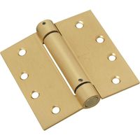 National 520 Series N184-572 Spring Hinge, 4 in, Removable Pin, Steel, Brass