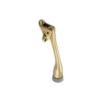National Hardware V1938 Series N198-085 Door Stop, 5 in Projection, Brass, Solid Brass