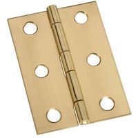 National V1802 Series N211-391 Decorative Broad Hinge, 2-1/2 x 1-3/4 in, Solid Brass