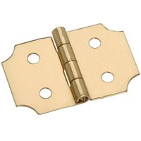 National V1816 Series N211-441 Decorative Hinge, 5/8 x 1 in, Solid Brass