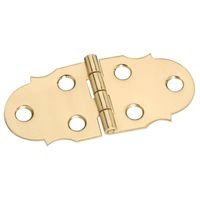 National V1812 Series N211-805 Decorative Hinge, 1-5/16 x 2-7/8 in, Solid Brass