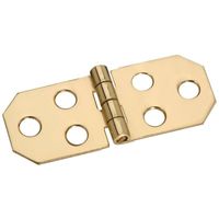 National V1818 Series N211-862 Decorative Hinge, 3/4 x 1-13/16 in, Solid Brass