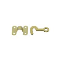 National Hardware V1841 Series N211-938 Hook and Staple, Solid Brass, Solid Brass