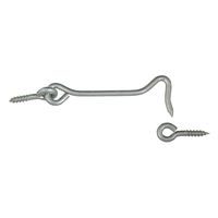 National Hardware V2000 Series N226-373 Hook and Eye, 4 in, Steel, Zinc