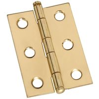 National V1806 Series N261-768 Decorative Hinge, 2 x 1-3/8 in, Solid Brass
