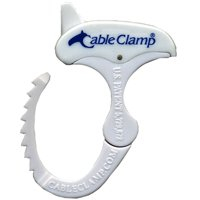 Small White Cable Clamp Cord Organizer