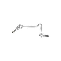 National Hardware V2003 Series N348-417 Hook and Eye, 4 in, Stainless Steel