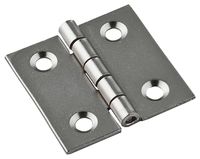 National V1802 Series N211-013 Decorative Broad Hinge, 1 x 1 in, Steel, Satin Nickel