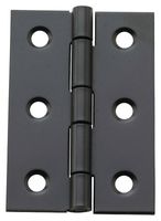 National Hardware N211-021 Decorative Broad Hinge, 2 in H Door Leaf, 3/64 in Thick Door Leaf, Steel