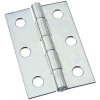 National 518 Series N146-241 Utility Hinge w/ Non-Removable Pin, 2-1/2, Steel, Zinc