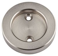 National Hardware N187-048 Sliding Door Cup Pull, 2-1/8 in, Steel, Satin Nickel