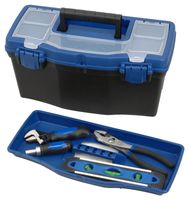 Vulcan 320101 Tool Box, 15 in L x 7 in W x 5-1/4 in H, Plastic